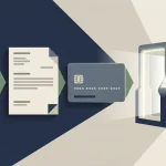 Conceptual identity verification checklist with ID, address and payment ownership documents