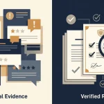 Public illustration comparing confirmed information with anecdotal review signals